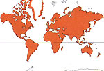 Carte de repartition des Brassicaceae