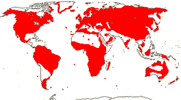 Carte de repartition des Campanulaceae