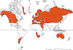 Carte de repartition des Chenopodiaceae