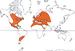 Carte de repartition des Cistaceae