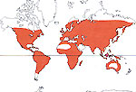 Carte de repartition des Hydrocharitaceae