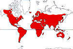 Carte de repartition des Linaceae