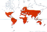 Carte de repartition des Lythraceae