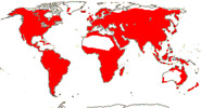 Carte de repartition des Menyanthaceae