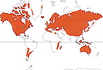 Carte de repartition des Primulaceae