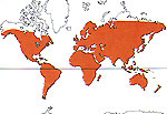 Carte de repartition des Urticaceae